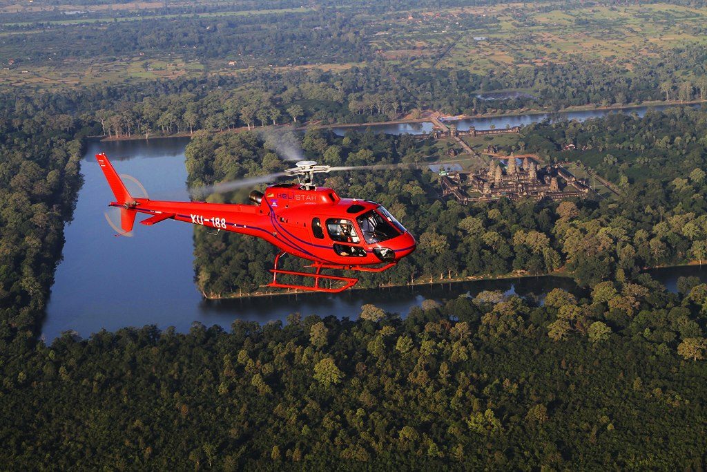 0A4BC - Private tour - Angkor Wat Helicopter Flight Full-Day