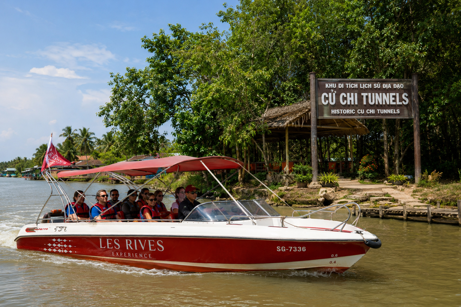Cu Chi Tunnels by Les Rives Speedboat
